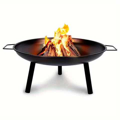 Gusseiserne Feuerschale – Ideal für Grillen, Camping und Gartenbeleuchtung