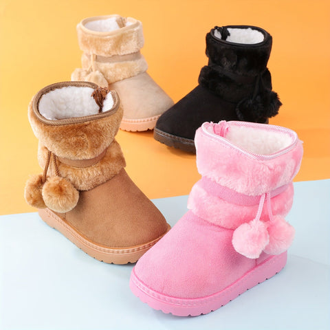 Niedliche Plüschstiefel für Mädchen - Für Wärme und Komfort