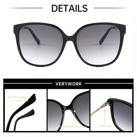 Retro Sonnenbrille für Damen – Stilvolle Quadratische Sonnenbrille mit Anti-Reflex-Beschichtung
