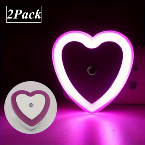 HeartGlow LED Nachtlampe - Intelligente Dämmerungs-zu-Dämmerungs Nachtbeleuchtung