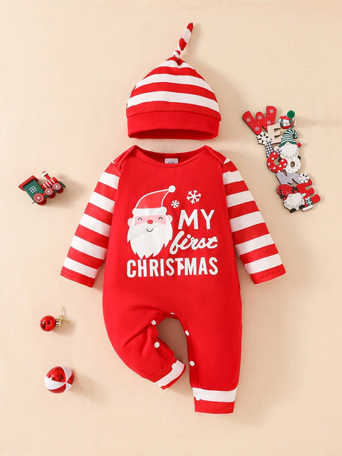 Niedliches Weihnachtsstrampler-Set - Für die ersten Weihnachtsmomente deines Babys