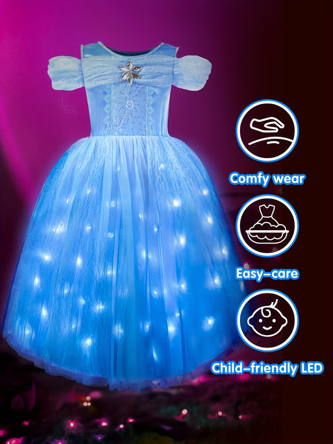 Magisches LED Tutu Kleid für Mädchen - Verzauberndes Festliches Erlebnis