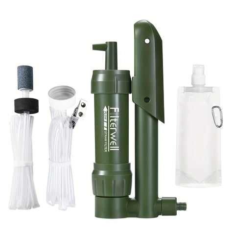 Praktischer Pocket-Wasserfilter – Unentbehrlich für Camping und Abenteuer