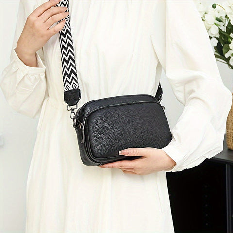 Modische Crossbody-Tasche für Damen – Lässige Umhängetasche mit geometrischem Design