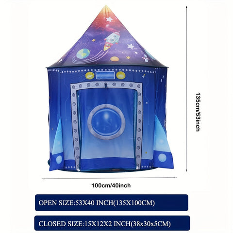 Galaxy Explorer Pop-up Spielzelt - Weltraum-Thema für drinnen und draußen