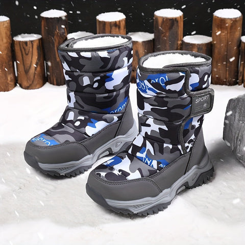 Trendige Camouflage Schneestiefel - Für Abenteurer