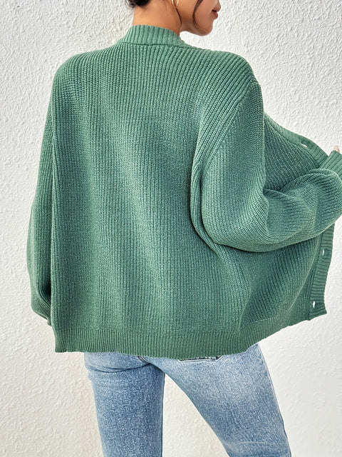 Autonomer Effen Strickcardigan – Stilvoll und Warm für Frühling und Herbst