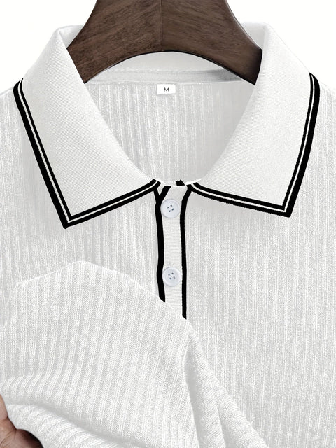 Herren Polo-Shirt mit kurzen Ärmeln – Komfortabel und stilvoll für den Sommer
