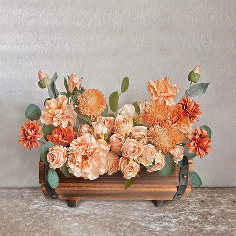 Vintage Holzblumenkasten Set – Robuster Eyecatcher für Innen und Außen