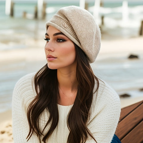 Schicke Strick-Beret für Damen - Eleganz und Wärme für den Winter