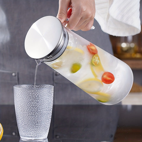 Glaskaraffe mit Deckel – Ideal für Saft, Bubble Tea und erfrischende Sommergetränke