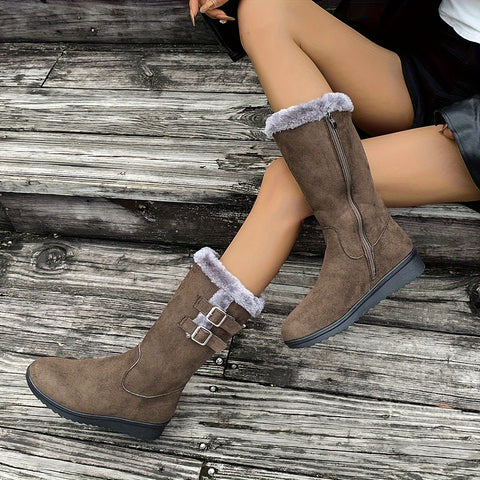 Fuzzy Boots für Damen - Warm und Stilvoll für Kalte Tage