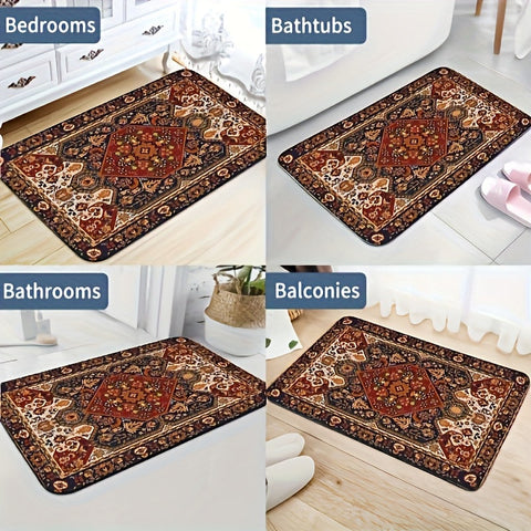 Persisch Inspirierte Badezimmer Teppich Set – Absorbierend und Rutschfest
