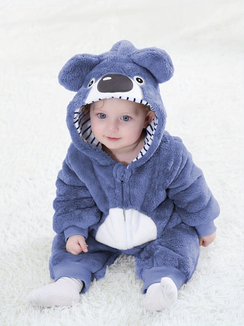 Bennie Bären Strampler für Babys - Warmer und Gemütlicher Jumpsuit für Draußen