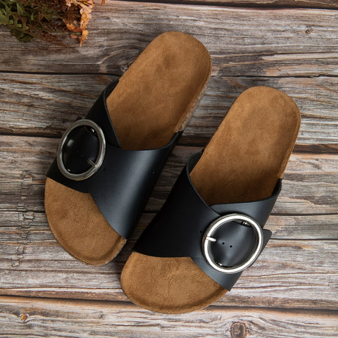 Moderne Damen Sandalen mit Metallverschluss – Komfortabel und Stilvoll für Jede Saison