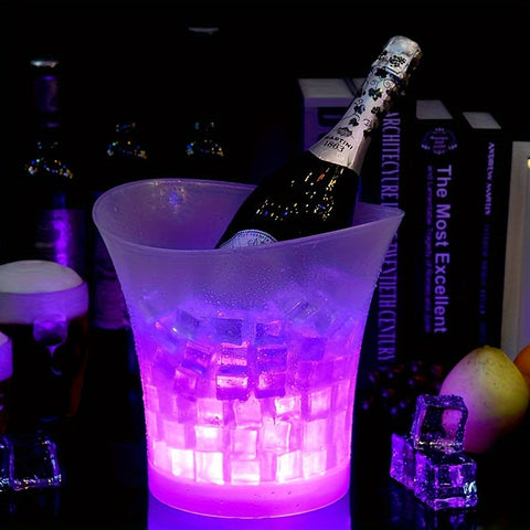 5L LED-beleuchteter Eiswürfelbehälter – Perfekt für Champagner und Bier