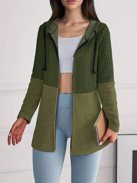Luna Strick Hoodie Jacke - Stilvoll und Bequem für Damen im Herbst und Winter