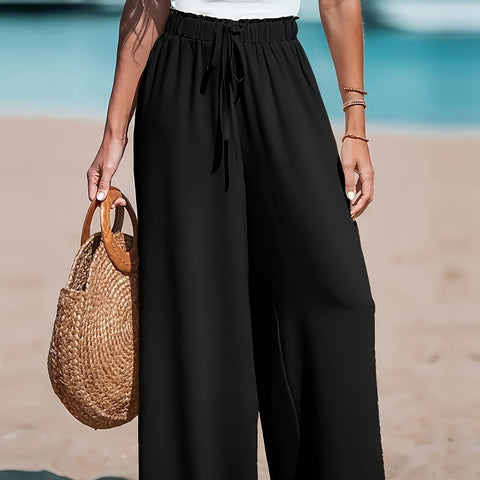 Damen Hohe Taille Weite Hose – Bequem und Elegant