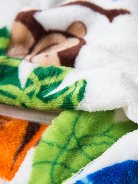 Flanell Kinderbademantel mit Tierdruck – Superweich und Bequem für Jungen und Mädchen