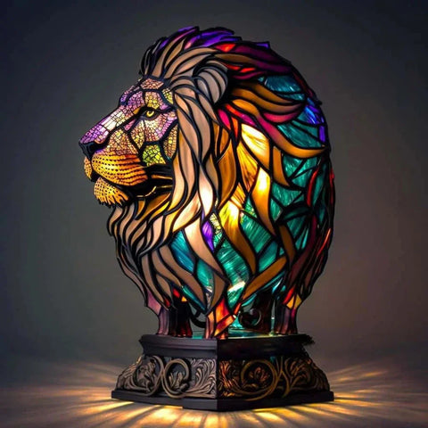 Künstlerische Glas-Mosaik Tierlampe – Farbe und Atmosphäre im Haus