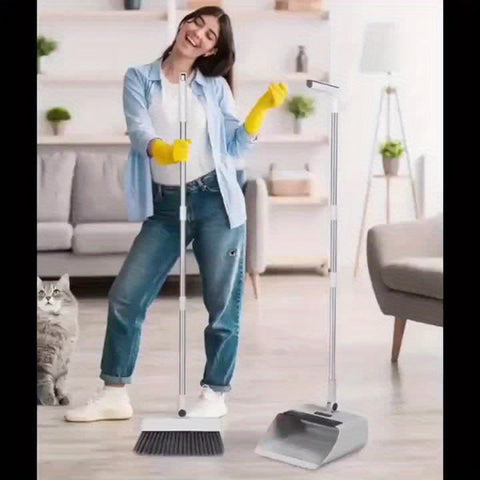 Faltbares 3-in-1 Besen- und Kehrschaufel-Set – Praktische Lösung für schnelles und effizientes Reinigen