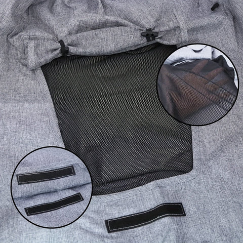 Zusammenklappbares Sonnenschutz für den Kinderwagen – UV-Schutz und Flexible Riemen für Perfekte Abdeckung