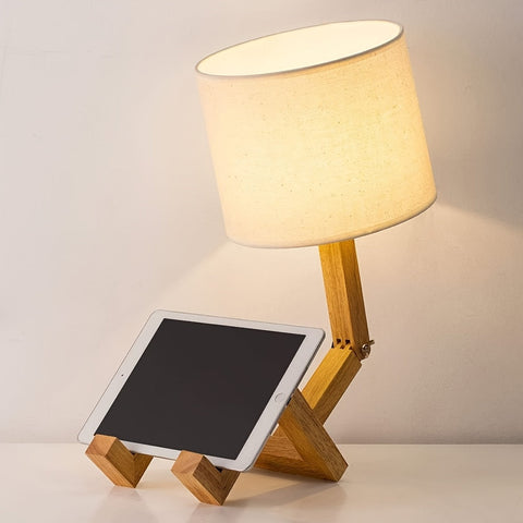 Moderne Holz Tischlampe – Flexibles Design und Stimmungsvolle Beleuchtung