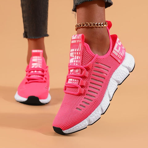 Atmungsaktive Strick-Plattform-Sneaker für Damen – Bequem und Trendy