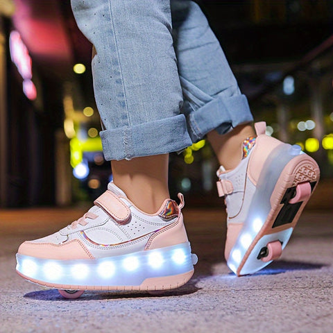 GlowRiders Roller Sneakers - Für Kinder mit Lichtspektakel