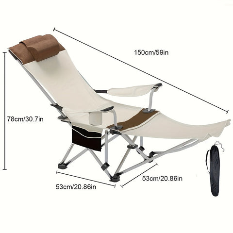 Leichter Faltbarer Strandstuhl – Ideal zum Campen, Angeln und Entspannen