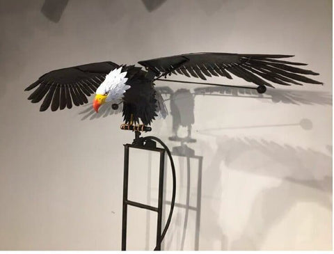 Metallischer Vogel Windgenerator - Dekorative Gartenornamente