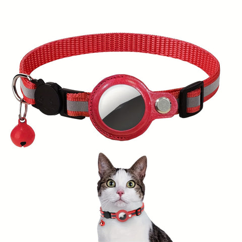Reflektierendes Katzenhalsband – Sicherheitsverschluss und Glocke für zusätzliche Sichtbarkeit