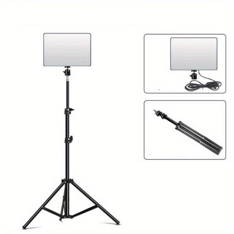 Verstellbares Lichtstativ und Lampe – Ideal für Fotografie, Studio-Setups und Videoaufnahmen