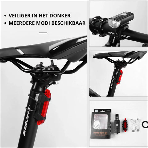 VoltBeam USB Fahrradlicht Set – Sicherheit und Komfort mit wiederaufladbaren Batterien