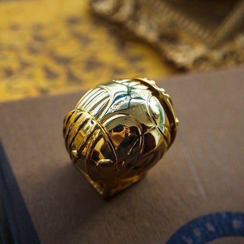 Goldene Flügel Orb Ring Box – Luxuriöse Tragbare Schmuckkoffer