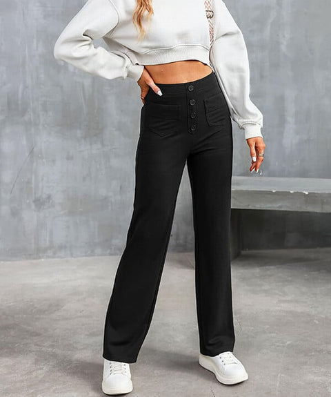 Lotte High-Waist Hose – Stilvoll, Bequem und Lässig