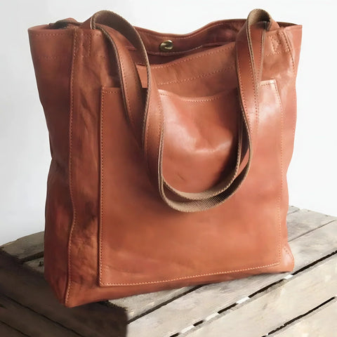 Julienne Leder Shopper - Für Stilvolle und Praktische Tage