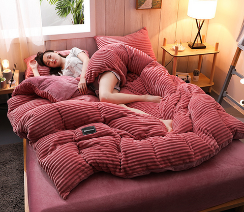 Luxe Fleece Bettbezug - Wärme und Komfort für den Winter