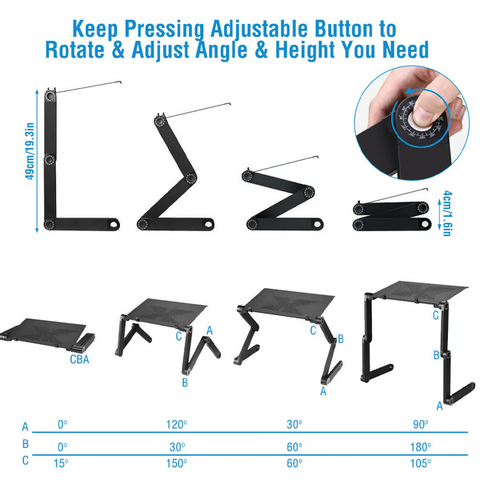 Ergonomische Verstellbare Laptopstandaard – Leicht & Multifunktional
