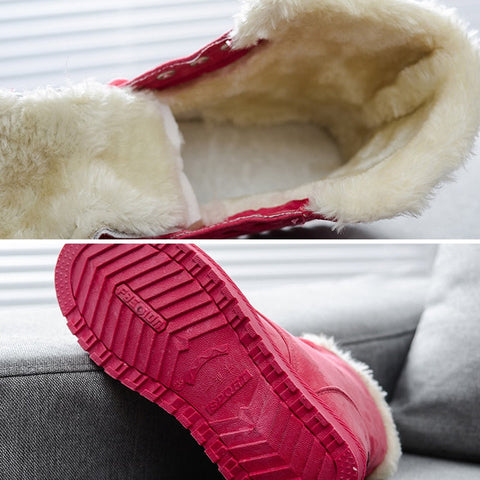 Damen Winterstiefel - Bequeme Wildlederstiefel mit Fleece-Futter