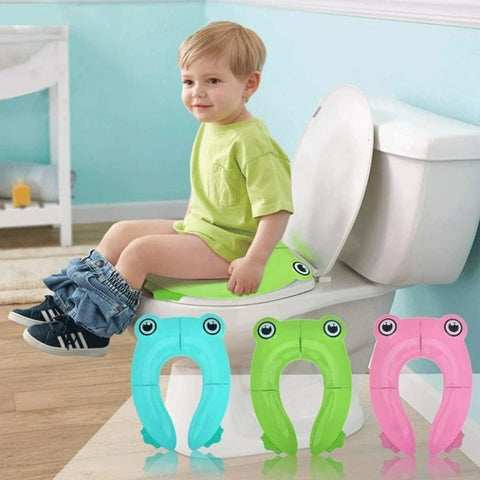 Froggie Kinder Toilettentrainer – Faltbarer Toilettensitz für unterwegs
