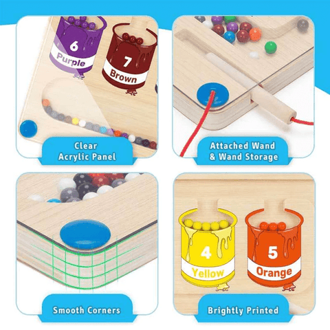KleurenSort Funboard - Lehrreiches und Interaktives Farben- und Zählspiel