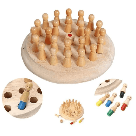 MemoryMaster Holz Gedächtnisspiel - Herausfordernd und Lehrreich
