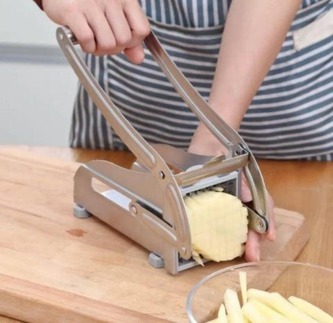 ProSlice Kartoffel- und Pommes Schneider – Perfekt Geschnittene Pommes in Einem Zug