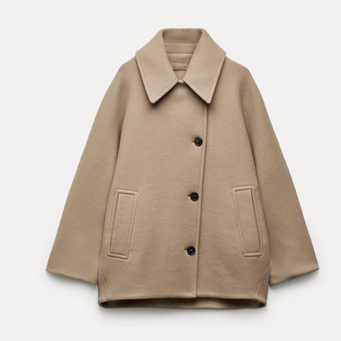 Moderne Chic-Jacke - Elegante Oversized-Jacke für stilvolle Tage