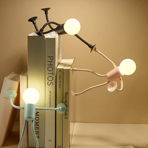 Flexible Schreibtischlampe mit Saugnapf – Verspielte und Verstellbare Beleuchtung für Zuhause oder im Büro
