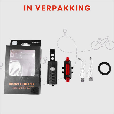 VoltBeam USB Fahrradlicht Set – Sicherheit und Komfort mit wiederaufladbaren Batterien