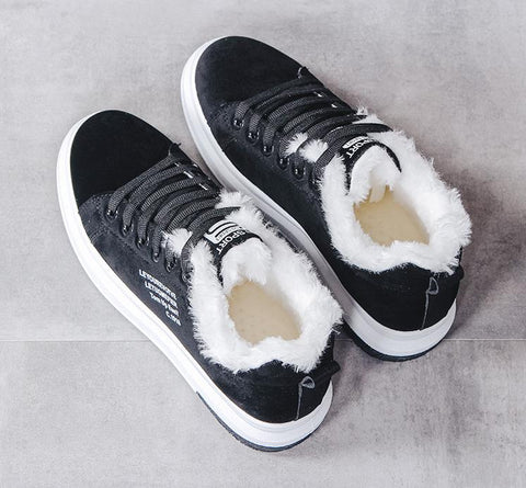 Wolf Warme Sneakers für Damen - Trendy Sneakers für Kalte Tage