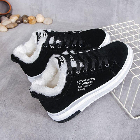 Wolf Warme Sneakers für Damen - Trendy Sneakers für Kalte Tage
