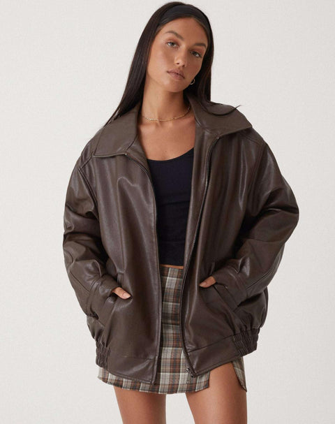 Stoer Oversized Lederjacke – Komfortabel und Trendy für Jeden Tag